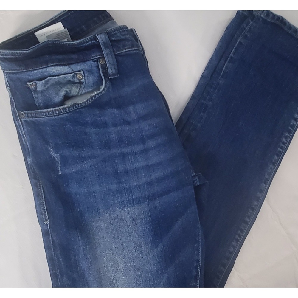 Mavi‎ Jake Slim Leg Jeans Men's 30x33 Dark Blue Wash Distressed Denim